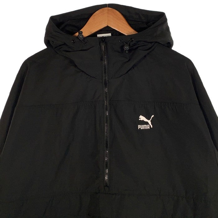 PUMA プーマ ウィンドブレーカー プルオーバーパーカー ブラック 538364-01 Size L 福生店