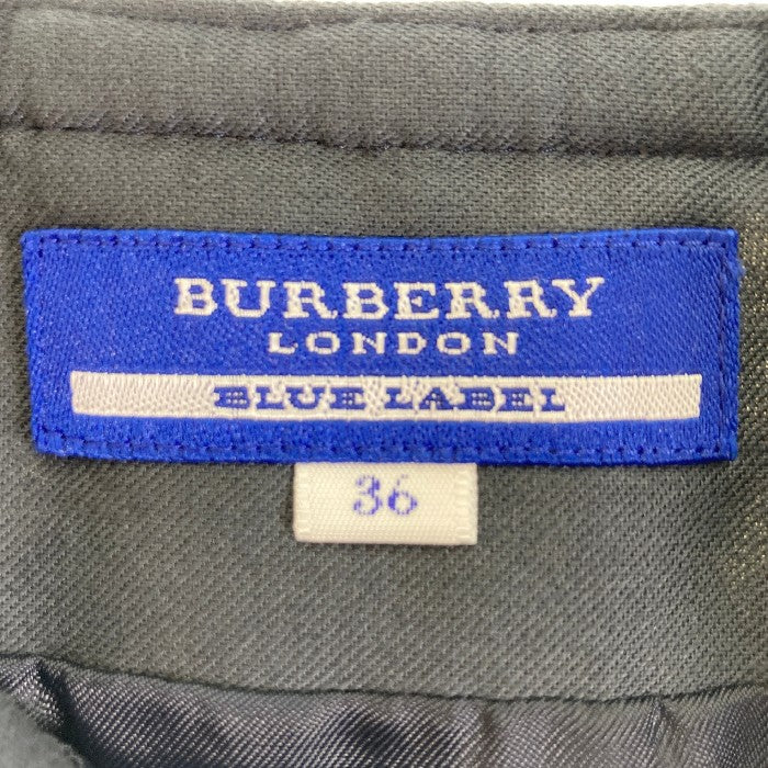 BURBERRY BLUE LABEL バーバリーブルーレーベル チェック プリーツ ミニスカート FX512-234-15 ホワイト size36 瑞穂店