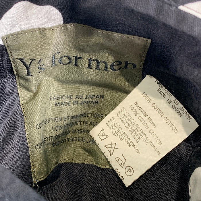 Y's for men ワイズ フォーメン リバーシブル 2B ジャケット ドット柄切替 ブラック ボタン1欠品 Size 3 福生店