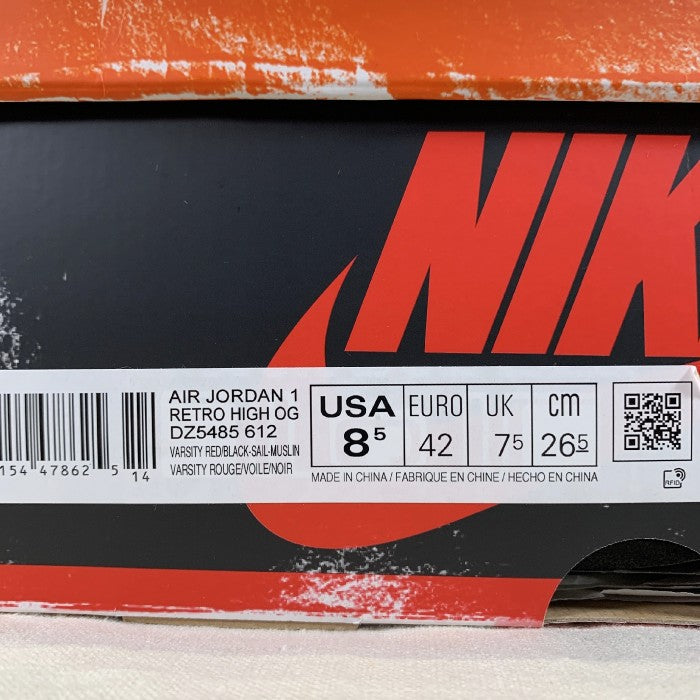 AIR JORDAN 1 RETRO HIGH OG エアジョーダン1レトロハイ Lost＆Found DZ5485-612 Size 26.5cm 福生店