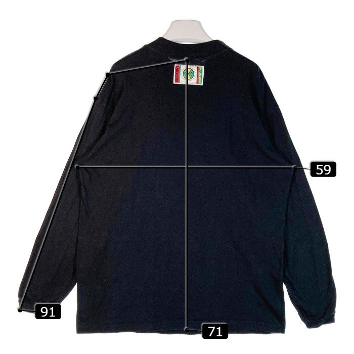 US古着 80's～90’s プリントL/S Tシャツ ブラック sizeFree 瑞穂店