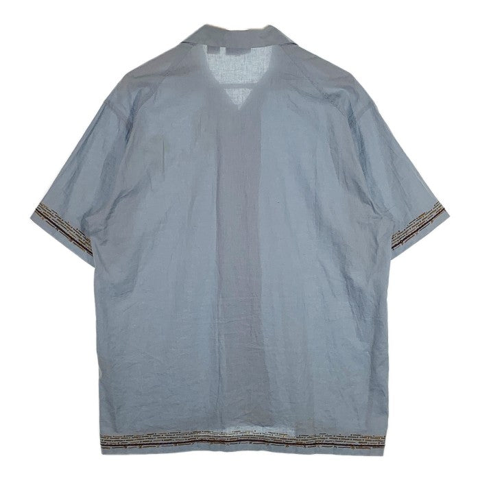 HECTIC ヘクティク オープンカラー コットン リネン S/S アロハシャツ ブルー Size L 福生店
