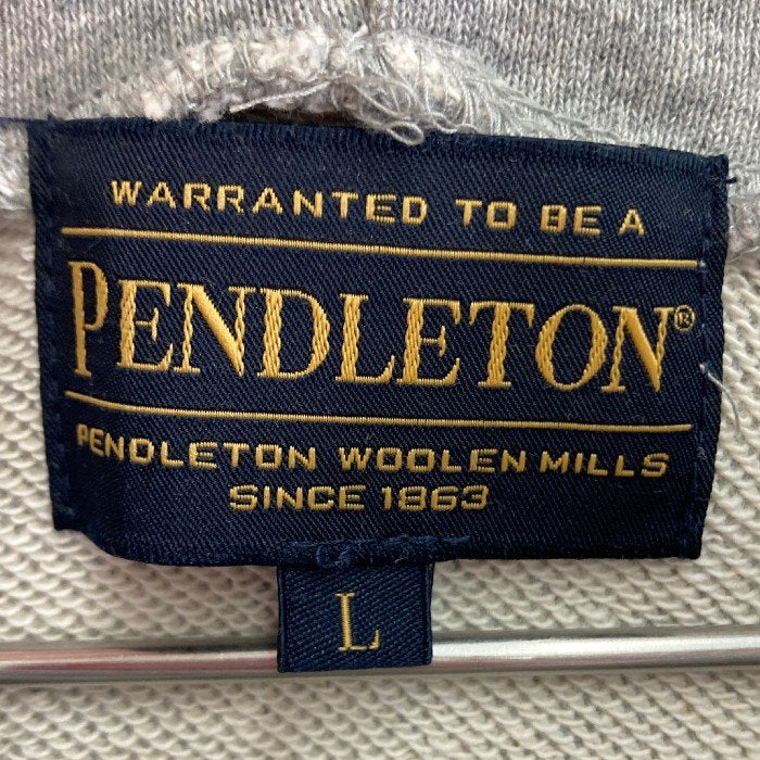 PENDLETON ペンドルトン 3475-3007 Raglan BackPrint Sweat Hoodie ラグラン バックプリント スウェット フーディ アイスグレー sizeL 瑞穂店