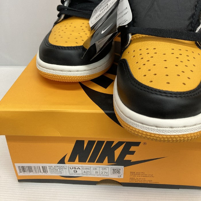 NIKE ナイキ Air Jordan 1 Retro High OG Taxi エアジョーダン1 レトロ ハイ OG タクシー 555088-711 ブラック×イエロー size27cm 瑞穂店
