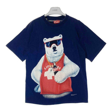 90s COKE USA シロクマTシャツ ネイビー sizeL 瑞穂店