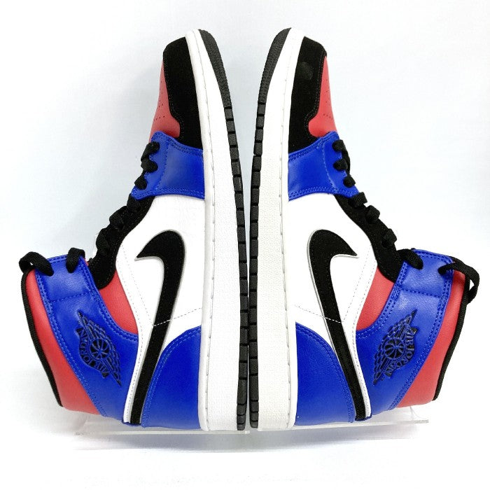 NIKE ナイキ 554724-124 AIR JORDAN 1 MID エアジョーダン1 ホワイト × レッド × ブルー 27.5cm 瑞穂店