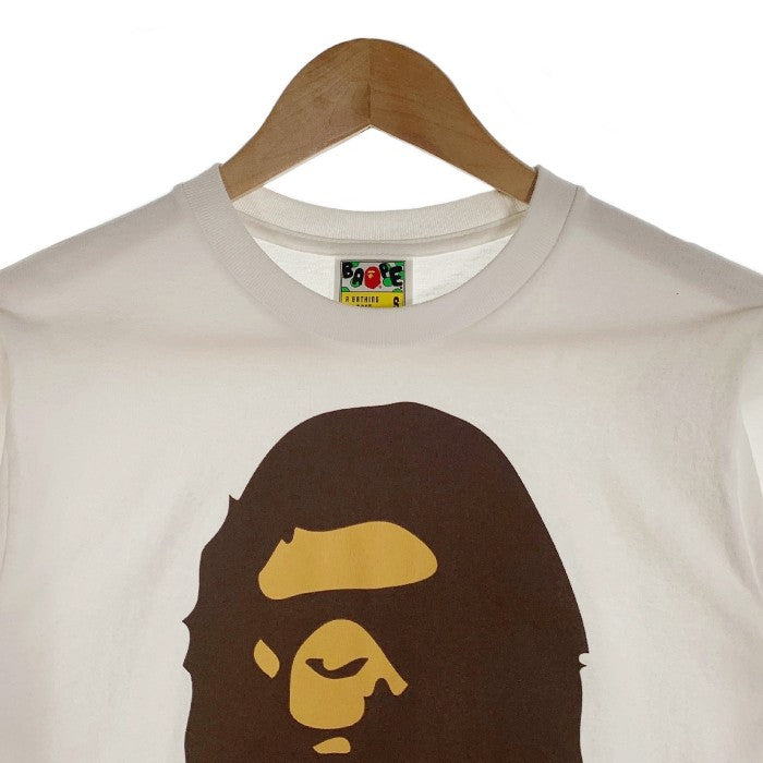 A BATHING APE アベイシングエイプ ビッグエイプヘッド プリントTシャツ ホワイト Size S 福生店