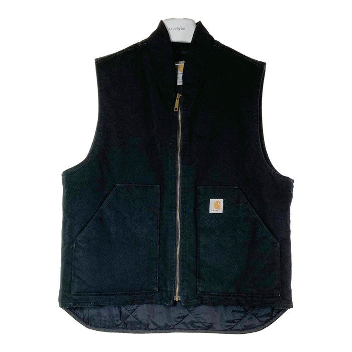 CARHARTT カーハート Duck Vest ダック地ジップベスト ブラック sizeL 瑞穂店