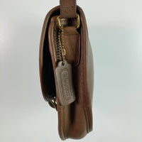 OLD COACH オールドコーチ 半円 ショルダーバック  ベルト式 レザー ブラウン 瑞穂店