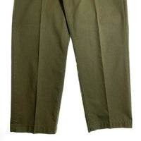 70's~ U.S.ARMY 米軍 ベイカーパンツ オリーブ コットンポリ GENERALジップ 8405-01-075-1231 Size 30×27 福生店