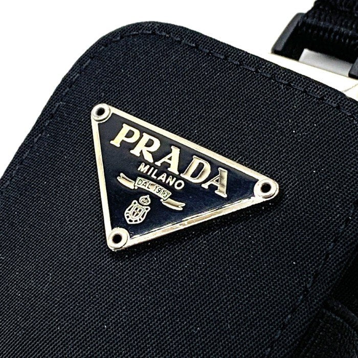 PRADA プラダ ナイロン モバイルケース ブラック ナイロンストラップ IQOSケース  福生店