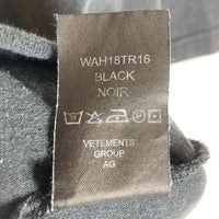 VETEMENTS ヴェトモン 18AW STAFF Tシャツ ブラック sizeM 瑞穂店