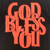 GOD BLESS YOU ゴッドブレスユー 23SS プリントTシャツ ブラック ネオンオレンジ Size XXL 福生店