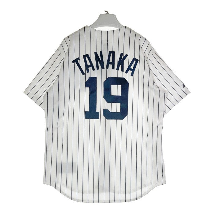 Majestic マジェスティック MLB メジャーリーグ ベースボール NEW YORK YANKEES ニューヨーク ヤンキース TANAKA 田中将大選手 19 HOME プレイヤー レプリカ ユニフォーム ホワイト sizeL 瑞穂店