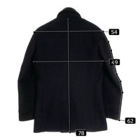 Pherrrow's フェローズ PEA COAT メルトン ウール ピーコート ブラック Size L 福生店