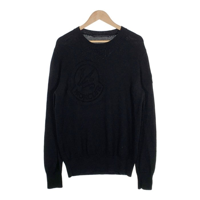 MONCLER GENIUS モンクレールジーニアス 21年 GIROCOLLO CREW NECK ウール クルーネックセーター ブラック Size M 福生店