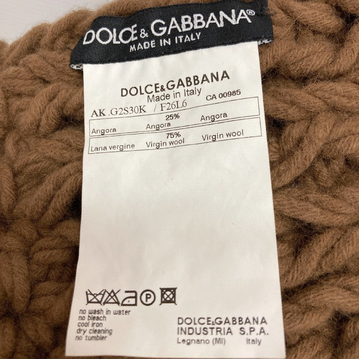 Dolce & Gabbana ドルチェ&ガッバーナ マフラー Brown in Wool scarf ウールスカーフ ブラウン 瑞穂店