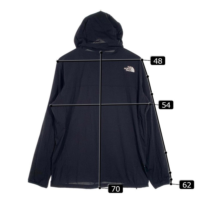 THE NORTH FACE ノースフェイス Anytime Wind Hoodie エニータイムウィンドフーディ ナイロン ジップアップパーカー ブラック NP72070 Size XL 福生店