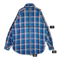 MINDSEEKER マインドシーカー 17AW CHECK SHIRT JKT 中綿入りオーバーサイズチェックシャツジャケット ブルー系 sizeM 瑞穂店