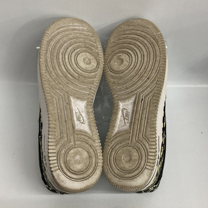 NIKE ナイキ AH8462-001 AIR FORCE 1 07 QS NIKE ALL OVER LOGO エアフォース1 スニーカー ブラック size28cm 瑞穂店