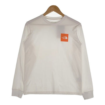 THE NORTH FACE ノースフェイス L/S Square Logo Tee ロングスリーブ スクエアロゴ Tシャツ ホワイト レディース NT82136 Size M 福生店