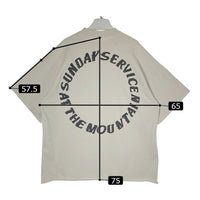 Kanye West カニエウエスト 19SS CPFM シーピーエフエム Sunday Service Merch Trust God T-shirts トラストゴッド Tシャツ 発泡プリント ベージュ Size L 瑞穂店