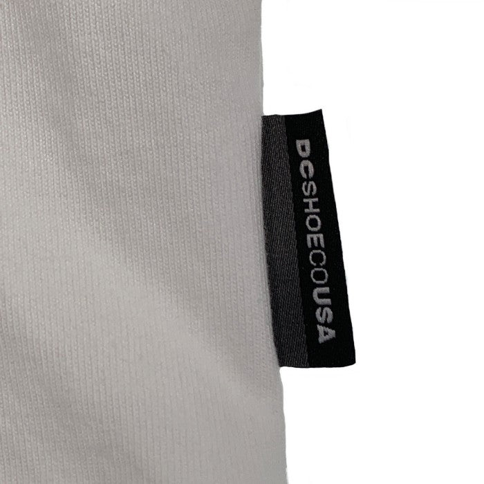 DC SHOE ディーシーシュー 22 BACK LOGO SUPER WIDE SS 刺繡 オーバーサイズ Tシャツ ホワイト Size M 福生店