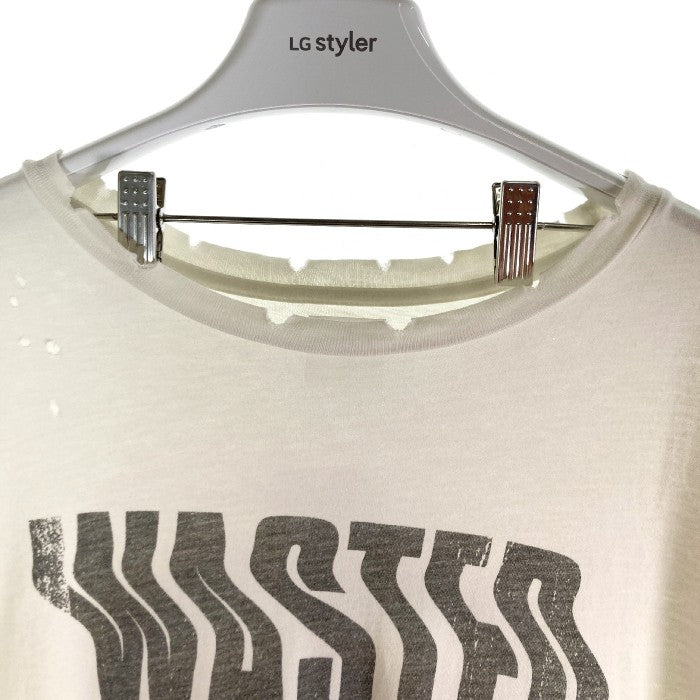 ALCHEMIST アルケミスト ダメージ加工 バックボーン プリントTシャツ 20AW AL-A20-0000-002 ホワイト sizeXL 瑞穂店