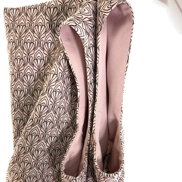 ANAYI アナイ 総柄 ノースリーブ ワンピース ピンク size36 瑞穂店