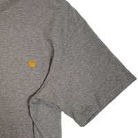 Carhartt W.I.P. カーハート ワークインプログレス S/S CHASE T-SHIRT ロゴ刺繡 Tシャツ グレー Size L 福生店