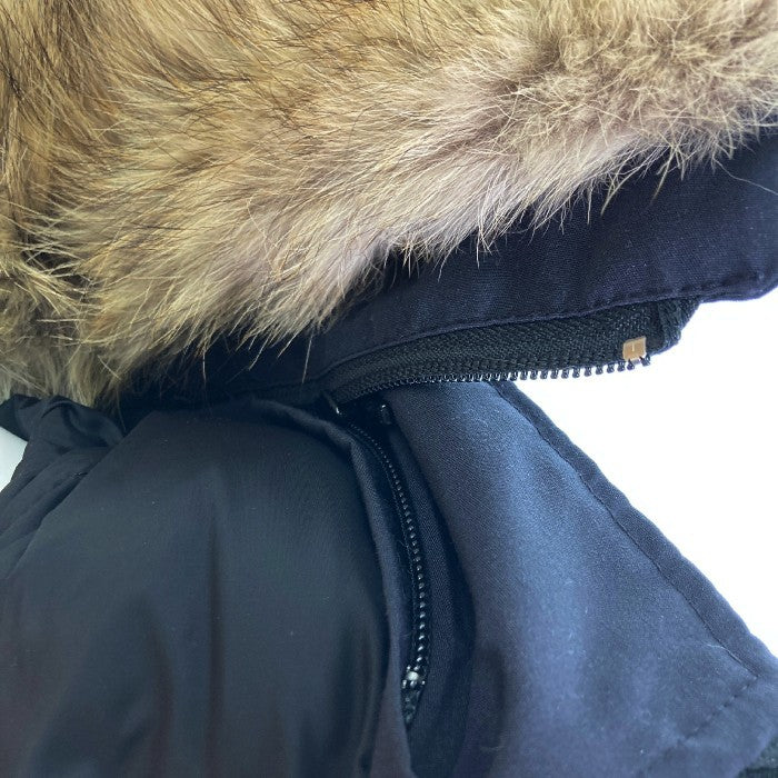 CANADA GOOSE カナダグース 3438JM JASPER コヨーテファー ダウンジャケット ネイビー sizeS 瑞穂店