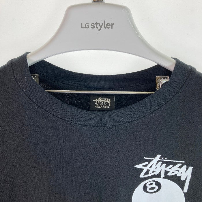 STUSSY ステューシー 8 BALL 8ボール ロンT ブラック sizeL 瑞穂店