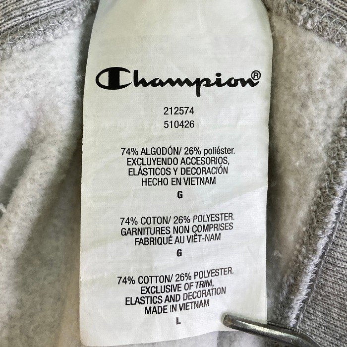 Champion チャンピオン REVERSE WEAVE リバースウィーブ WARM UP パーカー グレー sizeL 瑞穂店