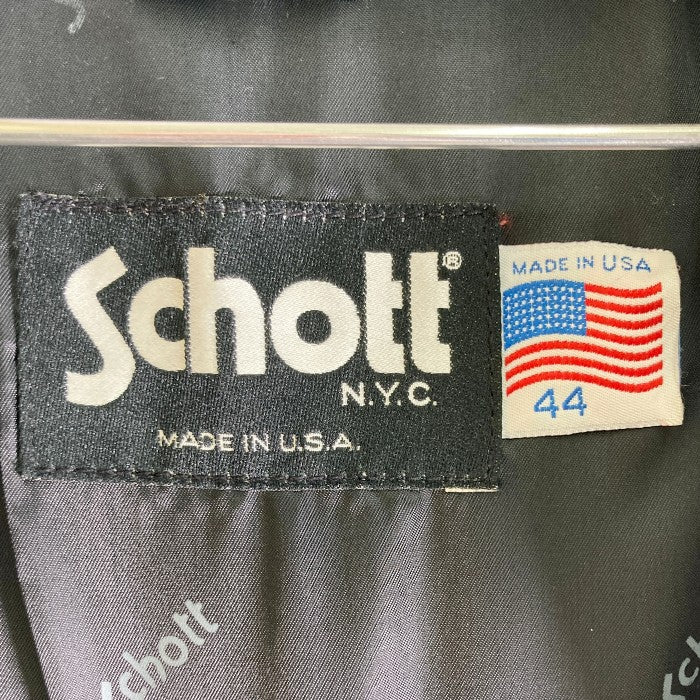 SCHOTT ショット スウェード ブルゾン ブラック size44 瑞穂店