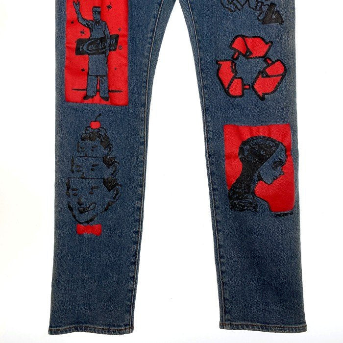 ICE CREAM アイスクリーム INFAMOUS JEAN ストレッチデニムパンツ インディゴ 421-1102 Size 32 福生店