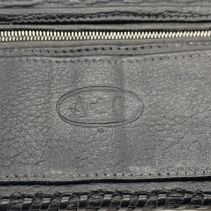 A&G エーアンドジー レザーウォレット 2スナップ 三つ折り財布 シルバー ブラック 福生店