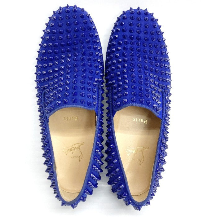 Christian Louboutin クリスチャンルブタン スタッズスリッポン ブルー size40 瑞穂店