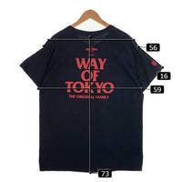 RATS ラッツ WAY OF TOKYO プリントTシャツ ブラック ギルダンボディ ブラック Size XL 福生店