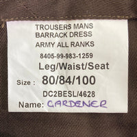 イギリス軍 ARMY ALL RANKS TROUSERS ブラウン sizeW84 L80 瑞穂店