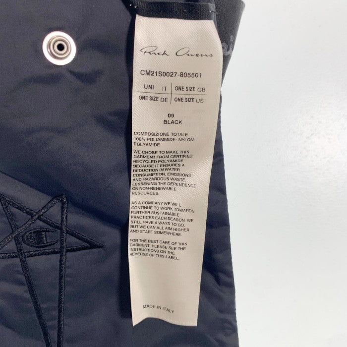 Rick Owens リックオウエンス 21SS Champion チャンピオン Pocket Nylon ナイロン ショルダーバッグ ブラック 福生店