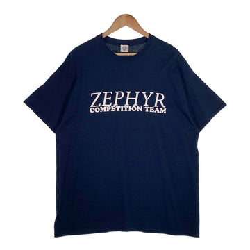 LEF HO ZEPHYR レフホー ゼファー プリントTシャツ ネイビー Size L 福生店