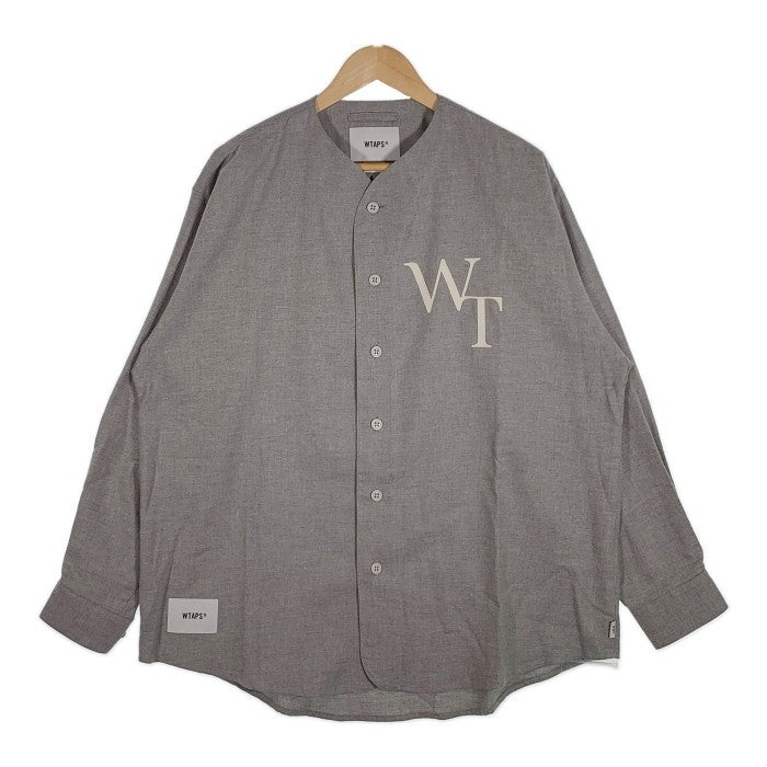 WTAPS ダブルタップス 23SS LEAGUE LS ベースボールシャツ グレー Size 02 福生店