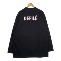 BALENCIAGA バレンシアガ 21SS DEFILE L/S TEE プリント ロングスリーブ Tシャツ ブラック オーバーサイズ 641667 Size XS 福生店