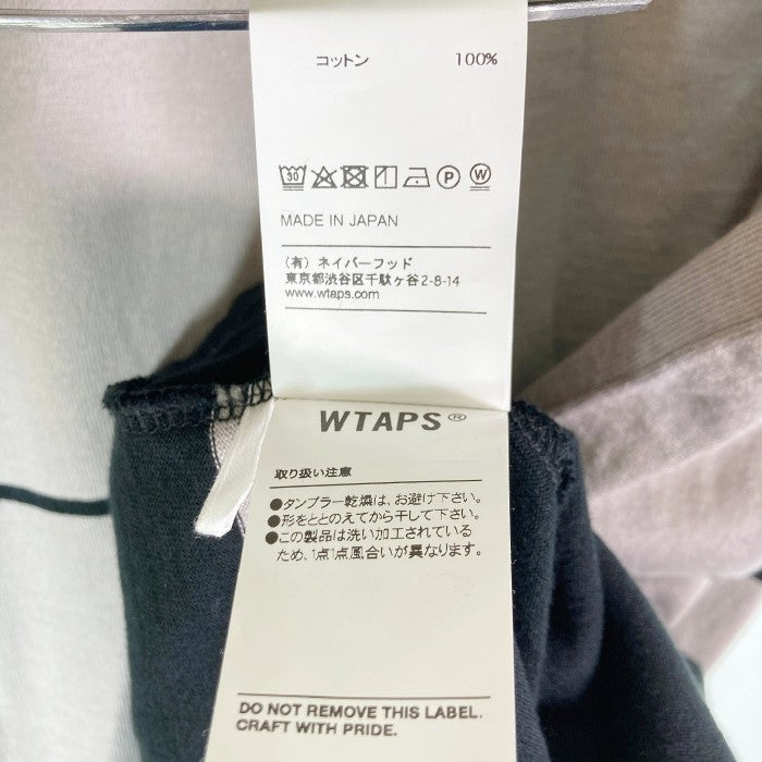 WTAPS ダブルタップス 19SS VATOS SS/TEE.COTTON 191ATDT-CSM31 バトス ショートスリーブ Tシャツ ブラック  ボーダー　size:X 01 瑞穂店