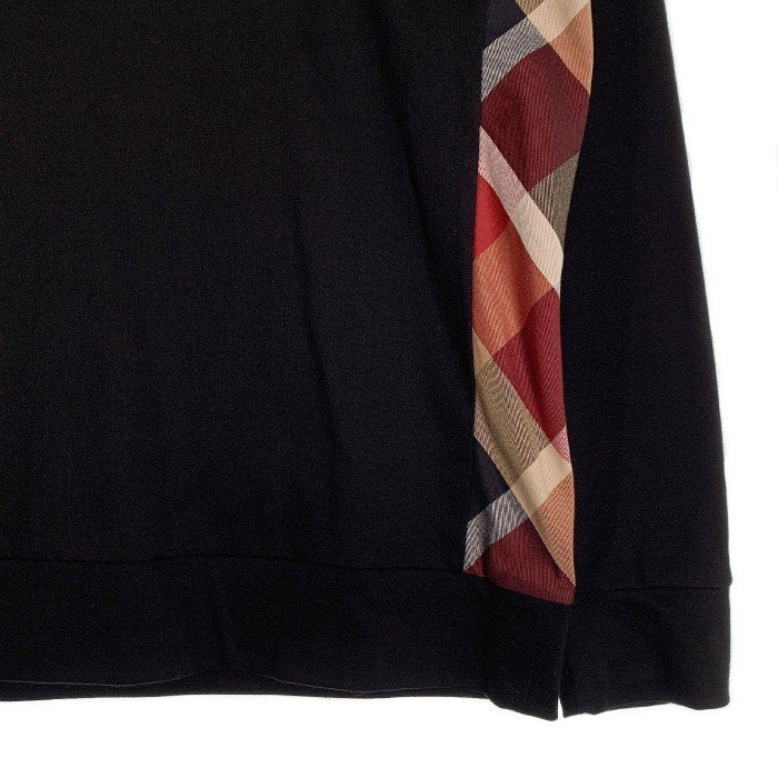 BLACK LABEL CRESTBRIDGE ブラックレーベル クレストブリッジ ロングスリーブTシャツ チェック切替 ブラック 51P88-578-09 Size M 福生店