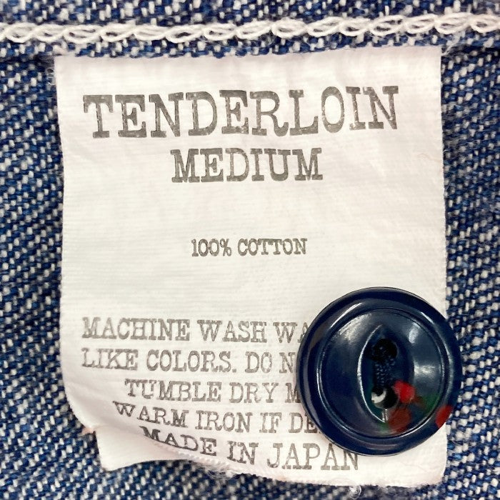 TENDERLOIN テンダーロイン 16SS T-DENIM WORK SHT S/S デニムシャツ 半袖 ワークシャツ インディゴウォッシュ sizeM 瑞穂店