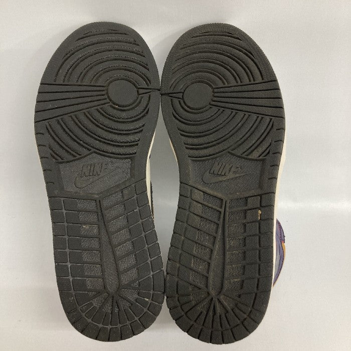 NIKE ナイキ SB AIR JORDAN 1 RETRO HIGH OG DEFIANT LAKERS CD6578-507 ホワイト×パープル×イエロー size26.5cm 瑞穂店