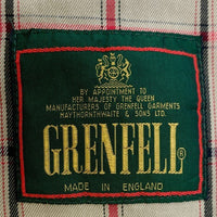 GRENFELL グレンフェル ステンカラーコート ベージュ イングランド製 比翼 Size 38 福生店