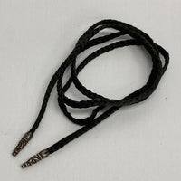 CHROME HEARTS クロムハーツ LEATHER BRAID W BOLO TIPS レザー ブレード ボロチップ ネックレス size100cm 瑞穂店