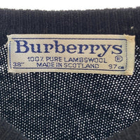 Burberry’s バーバリー クルーネック ニットセーター スコットランド製 ブラック Size 38 瑞穂店